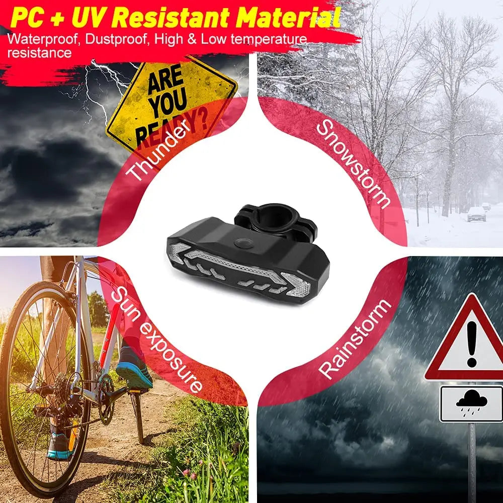 Clignotants Vélo à LED - Sécurité Maximale sur la Route