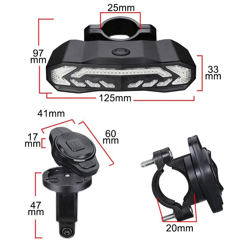 Clignotants Vélo à LED - Sécurité Maximale sur la Route